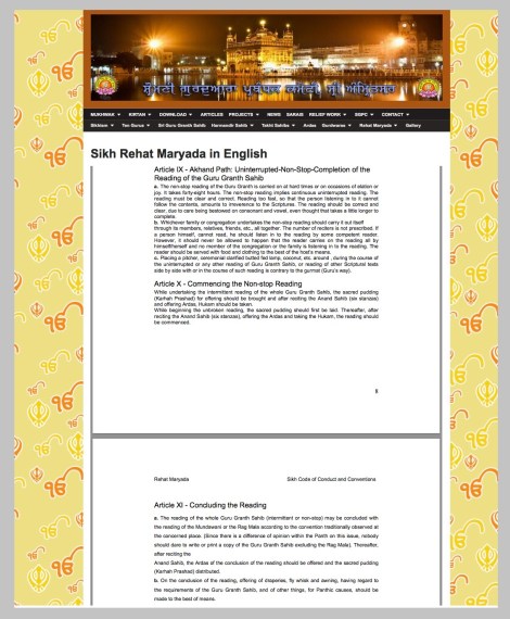 SGPC SRM Akhand Path Extract PIC 01